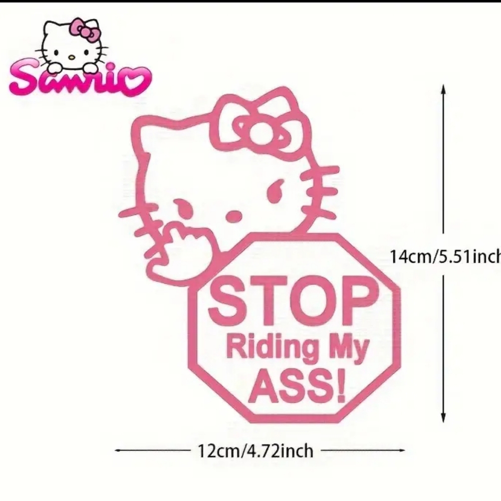 🆕️ Brand New 🛑Stop Riding My A**🍑 Sticker - Picture 4 of 5